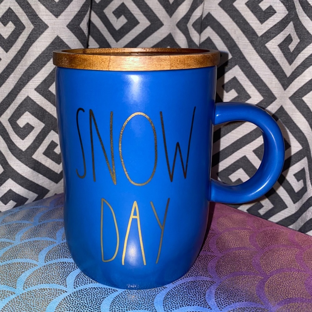 Rae Dunn Blue Snow Day Mug